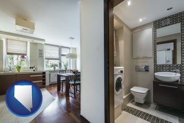 a modern bathroom and kitchen - with Nevada icon